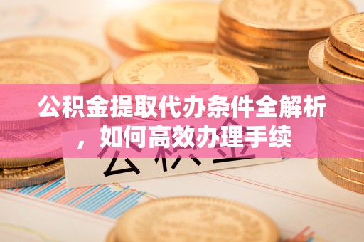 济宁公积金提取代办条件全解析，如何高效办理手续