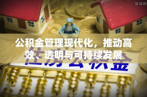 济宁公积金管理现代化，推动高效、透明与可持续发展