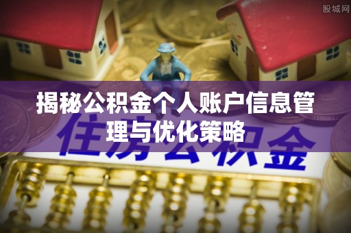 济宁揭秘公积金个人账户信息管理与优化策略
