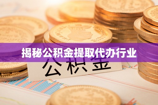 济宁揭秘公积金提取代办行业